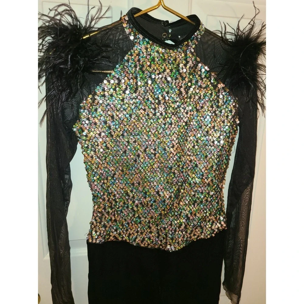 A wish come true Sequence costume leotard feather 222387 Did Ya  MA Medium adult